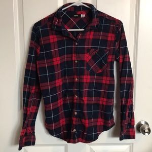 Urban Outfitters Classic Red Button-up Flannel